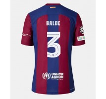 Barcelona Alejandro Balde #3 Koszulka Podstawowa damskie 2023-24 Krótki Rękaw