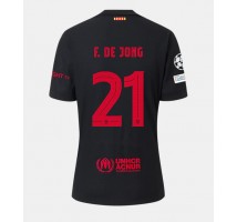 Barcelona Frenkie de Jong #21 Koszulka Wyjazdowa 2024-25 Krótki Rękaw