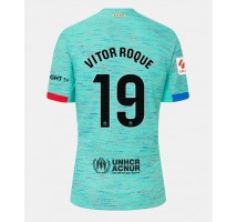 Barcelona Vitor Roque #19 Koszulka Trzecia damskie 2023-24 Krótki Rękaw