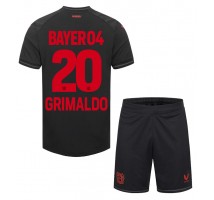 Bayer Leverkusen Alejandro Grimaldo #20 Koszulka Podstawowa dzieci 2023-24 Krótki Rękaw (+ krótkie spodenki)