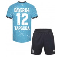 Bayer Leverkusen Edmond Tapsoba #12 Koszulka Trzecia dzieci 2023-24 Krótki Rękaw (+ krótkie spodenki)