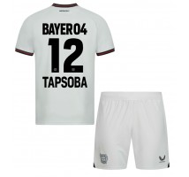 Bayer Leverkusen Edmond Tapsoba #12 Koszulka Wyjazdowa dzieci 2023-24 Krótki Rękaw (+ krótkie spodenki)