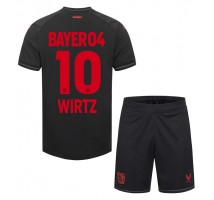 Bayer Leverkusen Florian Wirtz #10 Koszulka Podstawowa dzieci 2023-24 Krótki Rękaw (+ krótkie spodenki)