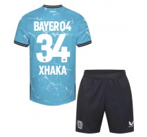 Bayer Leverkusen Granit Xhaka #34 Koszulka Trzecia dzieci 2023-24 Krótki Rękaw (+ krótkie spodenki)