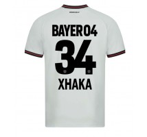 Bayer Leverkusen Granit Xhaka #34 Koszulka Wyjazdowa 2023-24 Krótki Rękaw