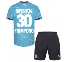 Bayer Leverkusen Jeremie Frimpong #30 Koszulka Trzecia dzieci 2023-24 Krótki Rękaw (+ krótkie spodenki)
