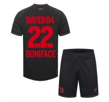 Bayer Leverkusen Victor Boniface #22 Koszulka Podstawowa dzieci 2023-24 Krótki Rękaw (+ krótkie spodenki)