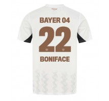 Bayer Leverkusen Victor Boniface #22 Koszulka Wyjazdowa 2024-25 Krótki Rękaw