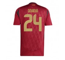 Belgia Amadou Onana #24 Koszulka Podstawowa ME 2024 Krótki Rękaw
