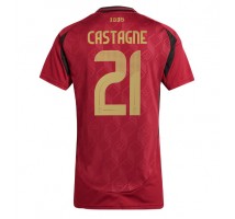 Belgia Timothy Castagne #21 Koszulka Podstawowa damskie ME 2024 Krótki Rękaw