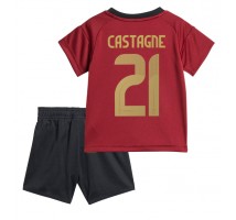 Belgia Timothy Castagne #21 Koszulka Podstawowa dzieci ME 2024 Krótki Rękaw (+ krótkie spodenki)