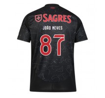 Benfica Joao Neves #87 Koszulka Wyjazdowa 2024-25 Krótki Rękaw