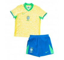 Brazylia Koszulka Podstawowa dzieci Copa America 2024 Krótki Rękaw (+ krótkie spodenki)