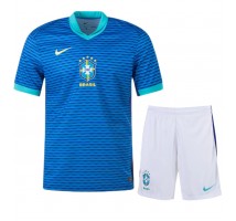 Brazylia Koszulka Wyjazdowa dzieci Copa America 2024 Krótki Rękaw (+ krótkie spodenki)