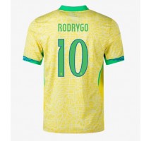Brazylia Rodrygo Goes #10 Koszulka Podstawowa Copa America 2024 Krótki Rękaw