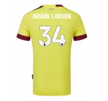 Burnley Jacob Bruun Larsen #34 Koszulka Wyjazdowa 2023-24 Krótki Rękaw