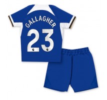 Chelsea Conor Gallagher #23 Koszulka Podstawowa dzieci 2023-24 Krótki Rękaw (+ krótkie spodenki)