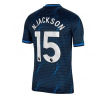Chelsea Nicolas Jackson #15 Koszulka Wyjazdowa 2023-24 Krótki Rękaw
