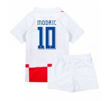 Chorwacja Luka Modric #10 Koszulka Podstawowa dzieci ME 2024 Krótki Rękaw (+ krótkie spodenki)