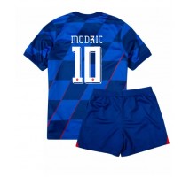 Chorwacja Luka Modric #10 Koszulka Wyjazdowa dzieci ME 2024 Krótki Rękaw (+ krótkie spodenki)
