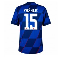 Chorwacja Mario Pasalic #15 Koszulka Wyjazdowa ME 2024 Krótki Rękaw
