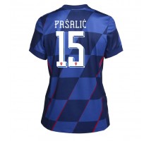 Chorwacja Mario Pasalic #15 Koszulka Wyjazdowa damskie ME 2024 Krótki Rękaw