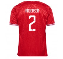 Dania Joachim Andersen #2 Koszulka Podstawowa ME 2024 Krótki Rękaw