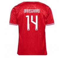 Dania Mikkel Damsgaard #14 Koszulka Podstawowa ME 2024 Krótki Rękaw