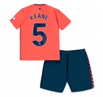 Everton Michael Keane #5 Koszulka Wyjazdowa dzieci 2023-24 Krótki Rękaw (+ krótkie spodenki)