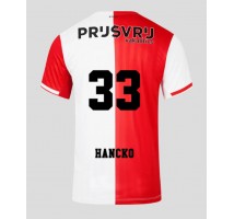 Feyenoord David Hancko #33 Koszulka Podstawowa 2023-24 Krótki Rękaw