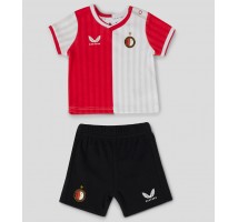 Feyenoord Koszulka Podstawowa dzieci 2023-24 Krótki Rękaw (+ krótkie spodenki)
