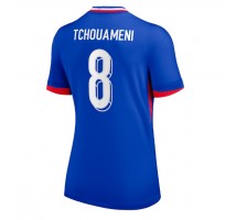 Francja Aurelien Tchouameni #8 Koszulka Podstawowa damskie ME 2024 Krótki Rękaw