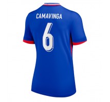 Francja Eduardo Camavinga #6 Koszulka Podstawowa damskie ME 2024 Krótki Rękaw