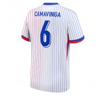 Francja Eduardo Camavinga #6 Koszulka Wyjazdowa ME 2024 Krótki Rękaw