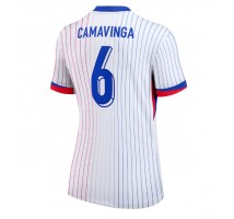 Francja Eduardo Camavinga #6 Koszulka Wyjazdowa damskie ME 2024 Krótki Rękaw
