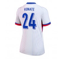 Francja Ibrahima Konate #24 Koszulka Wyjazdowa damskie ME 2024 Krótki Rękaw