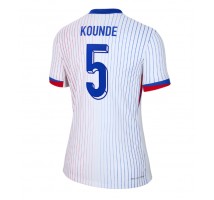 Francja Jules Kounde #5 Koszulka Wyjazdowa damskie ME 2024 Krótki Rękaw