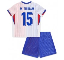 Francja Marcus Thuram #15 Koszulka Wyjazdowa dzieci ME 2024 Krótki Rękaw (+ krótkie spodenki)