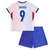 Francja Olivier Giroud #9 Koszulka Wyjazdowa dzieci ME 2024 Krótki Rękaw (+ krótkie spodenki)