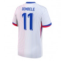 Francja Ousmane Dembele #11 Koszulka Wyjazdowa ME 2024 Krótki Rękaw