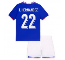 Francja Theo Hernandez #22 Koszulka Podstawowa dzieci ME 2024 Krótki Rękaw (+ krótkie spodenki)