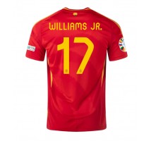 Hiszpania Nico Williams #17 Koszulka Podstawowa ME 2024 Krótki Rękaw