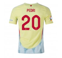 Hiszpania Pedri Gonzalez #20 Koszulka Wyjazdowa ME 2024 Krótki Rękaw