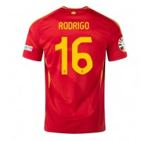 Hiszpania Rodri Hernandez #16 Koszulka Podstawowa ME 2024 Krótki Rękaw