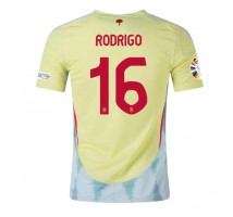 Hiszpania Rodri Hernandez #16 Koszulka Wyjazdowa ME 2024 Krótki Rękaw