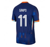 Holandia Cody Gakpo #11 Koszulka Wyjazdowa ME 2024 Krótki Rękaw