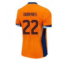 Holandia Denzel Dumfries #22 Koszulka Podstawowa ME 2024 Krótki Rękaw