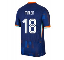 Holandia Donyell Malen #18 Koszulka Wyjazdowa ME 2024 Krótki Rękaw