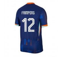 Holandia Jeremie Frimpong #12 Koszulka Wyjazdowa ME 2024 Krótki Rękaw