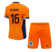 Holandia Joey Veerman #16 Koszulka Podstawowa dzieci ME 2024 Krótki Rękaw (+ krótkie spodenki)